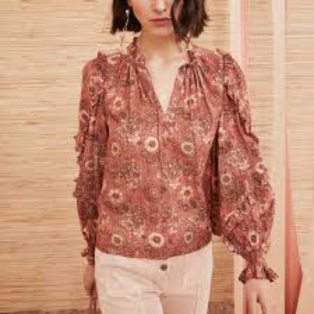Ulla Johnson Long sleeve Ruffled Top